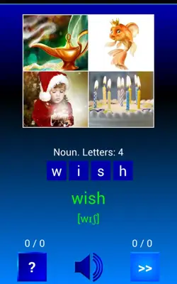 Guess and Learn words android App screenshot 1